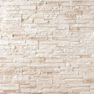 Parement imitation pierre beige béton 0,52 m2