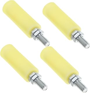 Uonlytech 4pièces Lot De Galets De Guidage Nylon Pour Portail Coulissant Poulie Robuste Installation Rapide Pour Portes Coulissantes Électriques