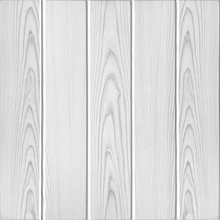 Polystyrène PS Panneaux de plafond 50x50cm lambris de plafond aspect bois imitation bois panneau muraux épaisseur 2-3mm (25 m² = 100 pièces)